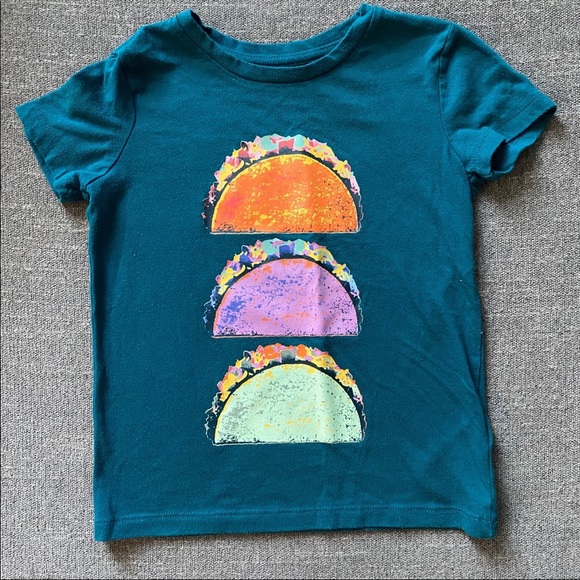Old Navy Other - 🌮 Girls XS Old Navy “Three Taco” Shirt – Fun & Playful!